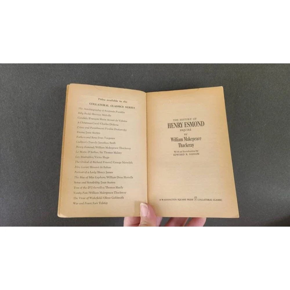 Henry Esmond by Thackeray, 1966 Edition